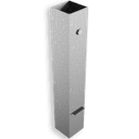 Manchon de sol 80x80x500mm pour poteau amovible 70x70mm