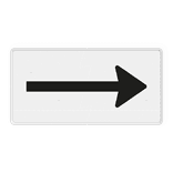 Verkeersbord RVV OB501 - Onderbord - Route- pijlbord