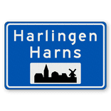 Plaatsnaambord 1180x800mm RVV H01c - Begin bebouwde kom