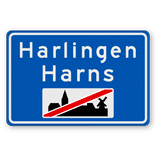 Plaatsnaambord 1180x800mm RVV H02c - Einde bebouwde kom