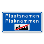 Plaatsnaambord 1600x800mm RVV H02c - Einde bebouwde kom