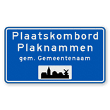 Plaatsnaambord 1800x1000mm RVV H01d - Begin bebouwde kom