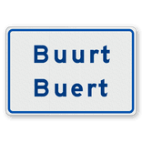 Buurtschapsbord 2 of 3 regelig