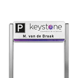 Parkeerplaatsbord type TS - met logo en/of eigen ontwerp - reflecterend