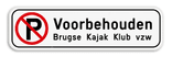 Informatiebord 700x200mm reflecterend met je eigen opdruk