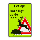Verkeersbord DOR rechthoek 3:2 reflecterend + eigen ontwerp/opdruk