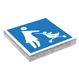 Dalle de signalisation 300 x 300 mm – Modèle personnalisable