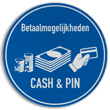 Verkeersbord rond DOR reflecterend met eigen ontwerp/opdruk