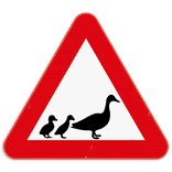 Panneau de signalisation - Attention les canards traversent