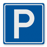 Sticker P-parkeren 250x250mm