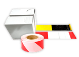 Ruban de balisage 500m - jaune/noir ou rouge/blanc