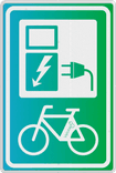 Verkeersbord Velotap RVV BW101_SP20 Oplaadpunt elektrische fiets