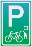 Verkeersbord Velotap RVV BW101_SP20 Oplaadpunt elektrische fiets