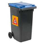 GFT bak sticker reflecterend 350x350mm - Opgepast kinderen