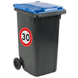 Autocollant vitesse limitée rond 30 cm pour conteneur