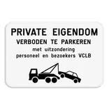 Informatiebord 3:2 reflecterend met je eigen opdruk