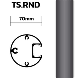 Bedrijfsbord 600mm breed, staanders 1000mm (boven de grond)
