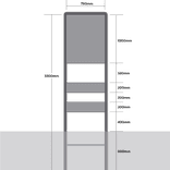 Zoneportaal RVV A01-060zb Type 2 - 800x1000mm