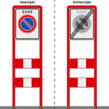 Zoneportaal RVV E01zb Type 1 - 530x670mm