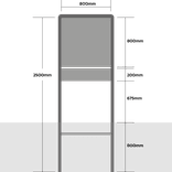 Rotondeportaal Type 1 - 800x800+200mm