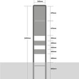 Zoneportaal RVV A0130E01zb Type 1 - 2x 530x670mm