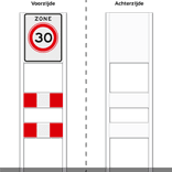 Zoneportaal RVV A01-030zb Type 1 - 530x670mm