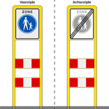 Zoneportaal RVV G07zb Type 1 - 530x670mm