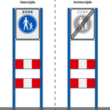 Zoneportaal RVV G07zb Type 1 - 530x670mm