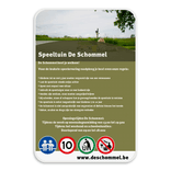 Speeltuin De Schommel eigen tekst + pictogram