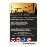 Recreatiedomein Noordstrand eigen tekst + pictogram