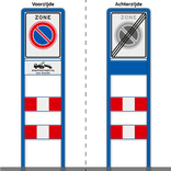 Zoneportaal RVV E01zb-OB304 Type 1 - 530x670mm