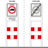 Zoneportaal RVV C07zb-OB108 Type 1 - 530x670mm
