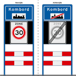 Komportaal H01a 1200mm breed, RVV-paneel 1000mm hoog (type 1 en 2)