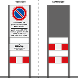 Zoneportaal RVV E01 parkeerverbod tijdens weekmarkt - reflecterend