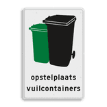 Informatiebord voor Opstelplaats vuilcontainers