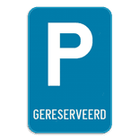 Parkeerbord - Gereserveerd