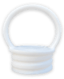 Poteau flexible anti-stationnement orange/blanc Ø80 mm