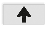 Verkeersbord RVV OB501 - Onderbord - Route- pijlbord