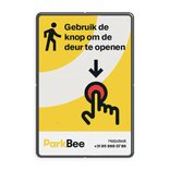 Informatiebord knop deur openen - 2:3 - ParkBee