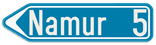 Panneau SB250 F29 - Signal de direction (gauche)