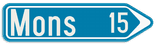 Panneau SB250 F29 - Signal de direction (droite)