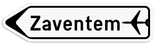 Panneau SB250 F33a - Signal de direction à distance (gauche)
