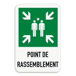 Verzamelplaats bord Franse tekst | POINT DE RASSEMBLEMENT