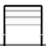 Support pour panneaux directionnels d’entreprise – largeur 1000mm - poteaux 2500mm hors sol