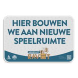 Informatiebord 3:2 reflecterend met je eigen opdruk