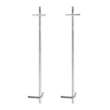Opstelpaal voor kilometerbord vlak - EZ/DZ - 2000mm - met grondanker