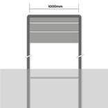 Panneau directionnel personnalisé 1000x1500mm