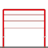 Support pour panneaux directionnels d’entreprise – largeur 1500mm - poteaux 3000mm hors sol