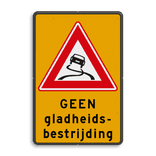 Verkeersbord RVV J20f - GEEN gladheidsbestrijding