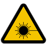 Panneau d'avertissement W004 - Rayonnement laser